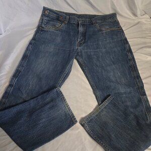 Levi Silver Tab 511 Distressed Blue Jeans 38